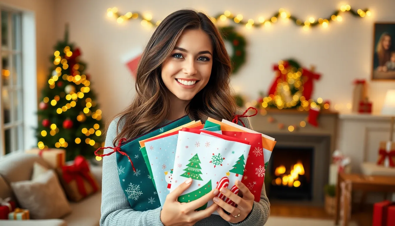 christmas gift zipper bags
